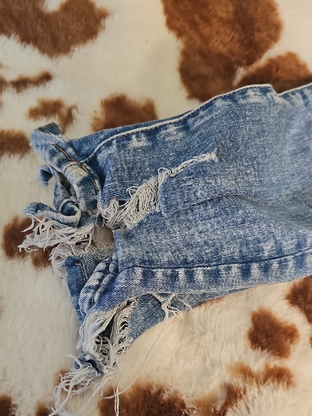American Eagle Outfitters Light Blue Distressed High-Rise Jeggings Size 4 Short - Picture 4 of 7